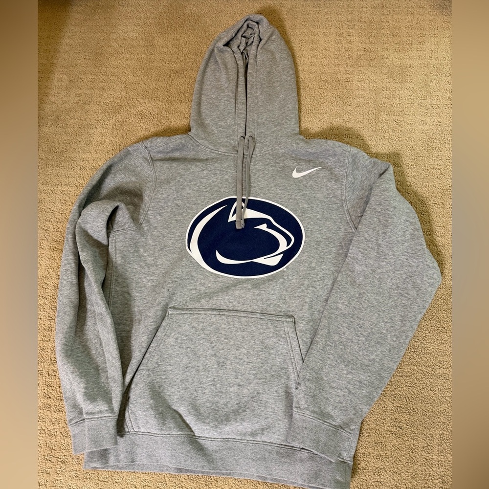 Nike Gray Hoodie with Penn State Logo